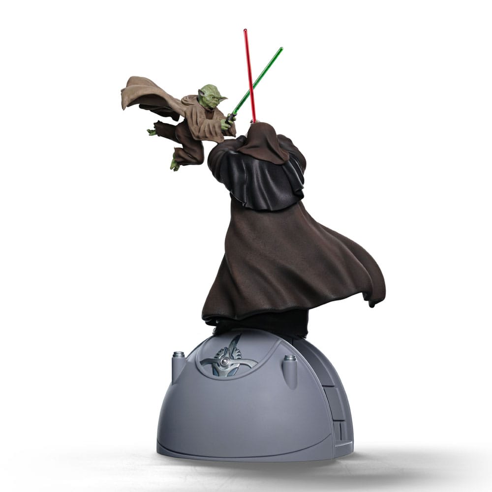 Statua Star Wars Deluxe Art Scale 1/10 Yoda contro l'Imperatore Palpatine (esclusiva CCXP 2024) 31 cm